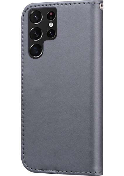 Ykd Store Samsung Galaxy S10+ Için Deri Telefon Kılıfı - Gri (Yurt Dışından)