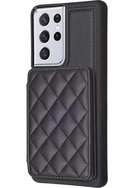 Samsung Galaxy S21 Ultra 5g Için BF25 Kart Torbası Telefon Kılıfı - Siyah (Yurt Dışından) fiyatları
