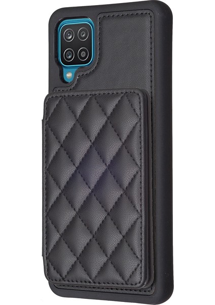 Samsug Galaxy A12 Için BF25 Kart Torbası Telefon Kılıfı - Siyah (Yurt Dışından) fiyatları