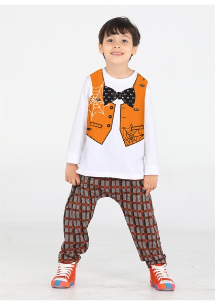 Spider Yelek Baskılı Pantolon + T-Shirt Takım