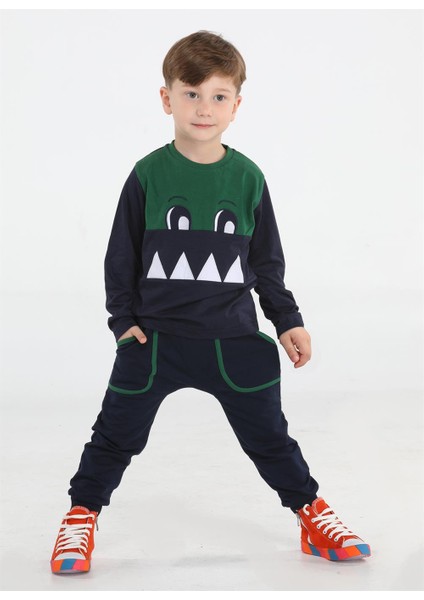 Timsah Cepli Baggy Pantolon + T-Shirt Takım