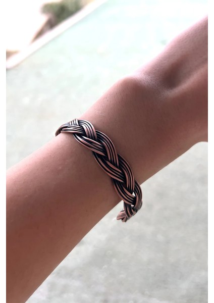 Bakır Örgü Bileklik