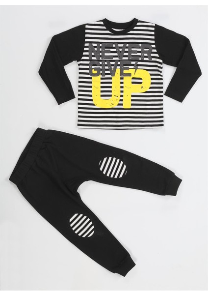 Up Çizgili Erkek Çocuk Pantolon + T-Shirt Takım modelleri