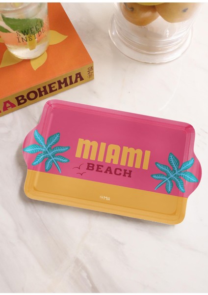 Miami Mini Tepsi Fuşya 24X14 cm