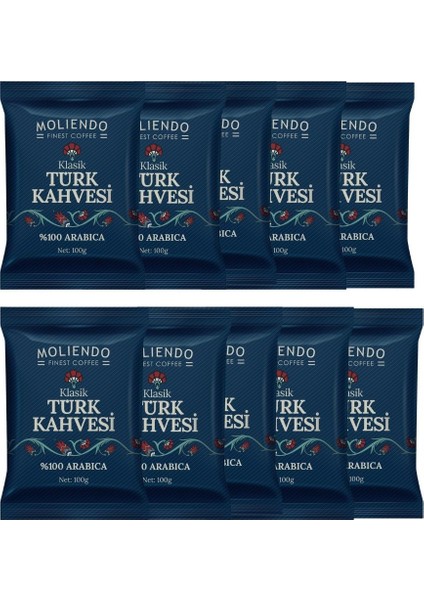 Moliendo Klasik Türk Kahvesi 100 g 10'lu Paket