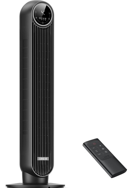 Nomad One Uzaktan Kumandalı Tower Fan, 7.3 M / S Hızında Sessiz Soğutma Fanı, 90 Hızda 4 ° Salınım, 4 Mod, 8 Saatlik Zamanlayıcı, Destek Fanı, Siyah.