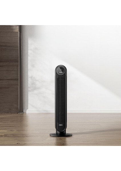 Nomad One Uzaktan Kumandalı Tower Fan, 7.3 M / S Hızında Sessiz Soğutma Fanı, 90 Hızda 4 ° Salınım, 4 Mod, 8 Saatlik Zamanlayıcı, Destek Fanı, Siyah.
