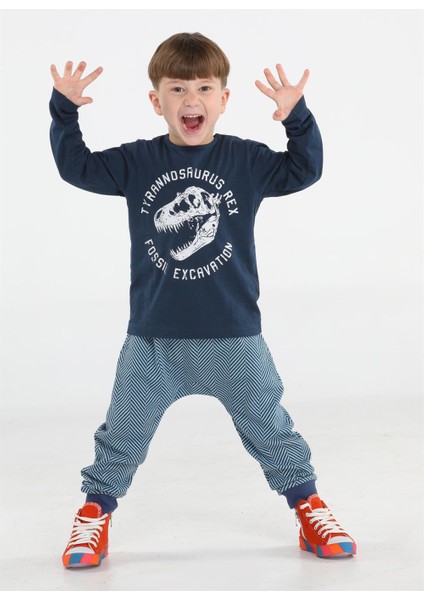 Fossil Erkek Çocuk Baggy Pantolon + T-Shirt Takım