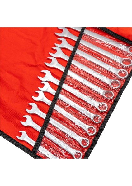 6048 Kombine Anahtar Takımı 10-32 mm 14 Parça (Bez Çantalı)