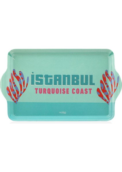 Istanbul Mini Tepsi Mavi 24X14 cm fiyatları