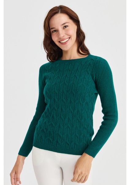 Kadın Sıfır Yaka Önü Yürütmeli Yün Kazak K.ö.başı fiyatları