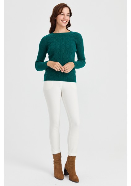 Kadın Sıfır Yaka Önü Yürütmeli Yün Kazak K.ö.başı indirimleri