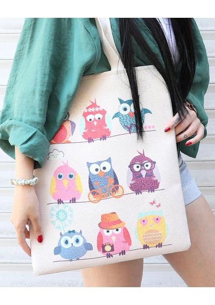 Baykuş Tasarımlı Bez Çanta fiyatları