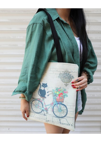 Keditasarımlı Bez Çanta