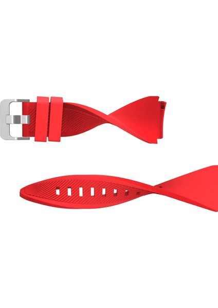 Samsung Watch 22MM Krd-12 Frontıer Silikon Kırmızı Kordon