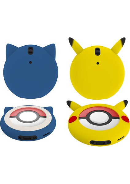 Karikatür Silikon Kol Bikachu Koruyucu Yumuşak Kabuk Pokemon Go Plus + Pixie Ball Için El Kordonlu (Yurt Dışından)