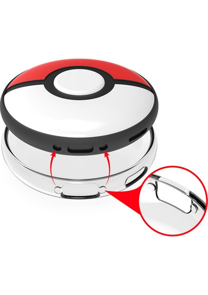 Pokemon Go Plus + Pixie Ball Için El Kordonlu Şeffaf Pc Kristal Kılıf (Yurt Dışından)