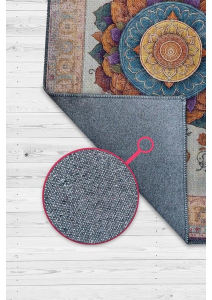 Mandala Halısı,Meditasyon Temalı Renkli Halı,Madala Desenli Çiçekli Vintage Halı,Yoga Halısı,Sipiritüel Halı modelleri
