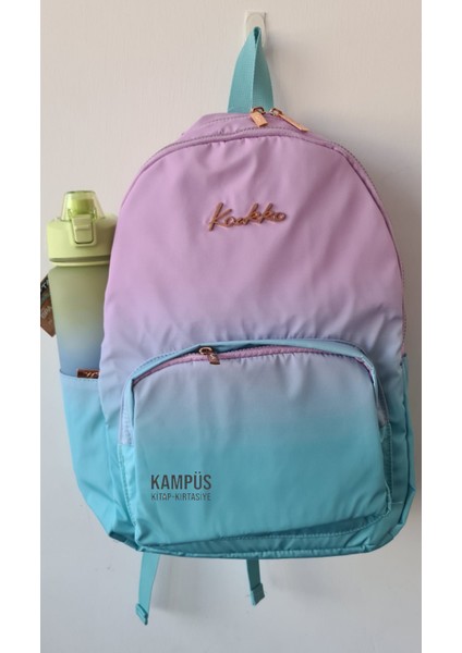 Rainbow Vega K1557 Sırt Çantası + Gıpta Cool-J 1000ML Yeşil-Mavi-Pembe Matara Seti