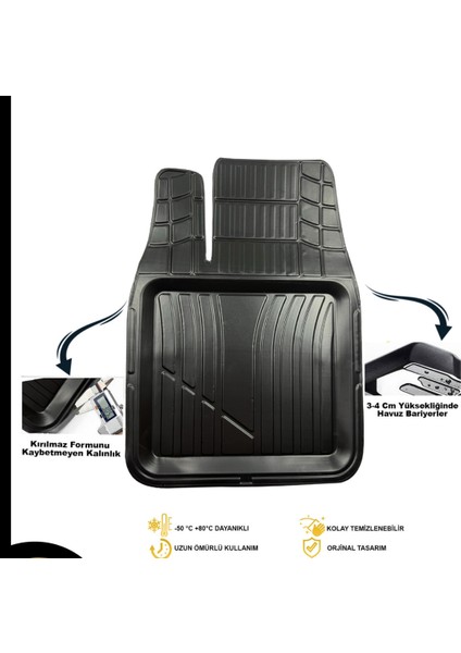 Dacia Duster 4x2 2010-2017 3D A+Plus Arwen Modern Oto Paspas