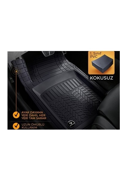 Skoda Octavıa Station Wagon 2004 Öncesi 4d A+Plus Profesyonel Siyah Oto Paspas