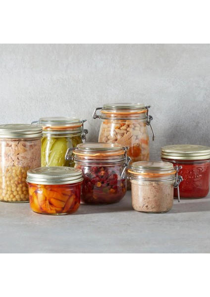 Super Terrines Klipsli/contalı Cam Kavanoz 125 ml