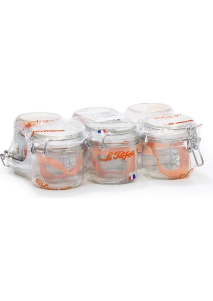 Le Parfait Super Terrines Klipsli/contalı Cam Kavanoz 200 ml (6 Adet)