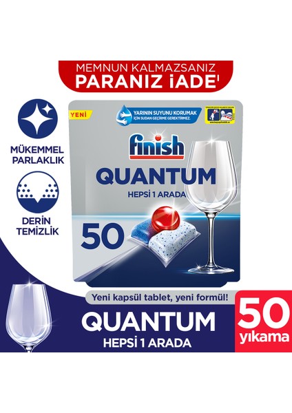 Quantum 50 Kapsül Bulaşık Makinesi Deterjanı Tableti