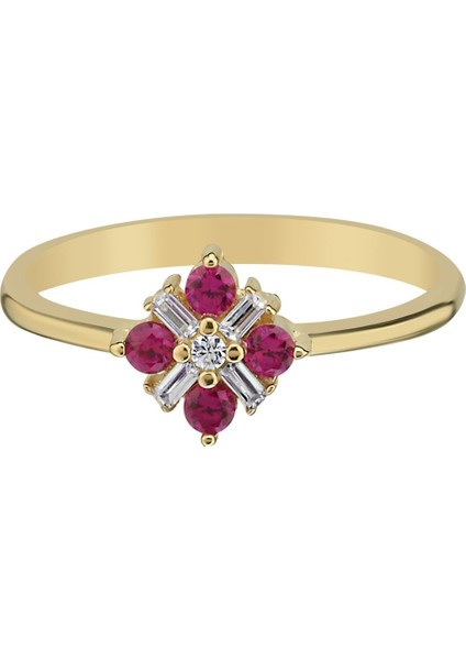 Altın Baget Shine Kombinlenebilir Minimal Yüzük modelleri