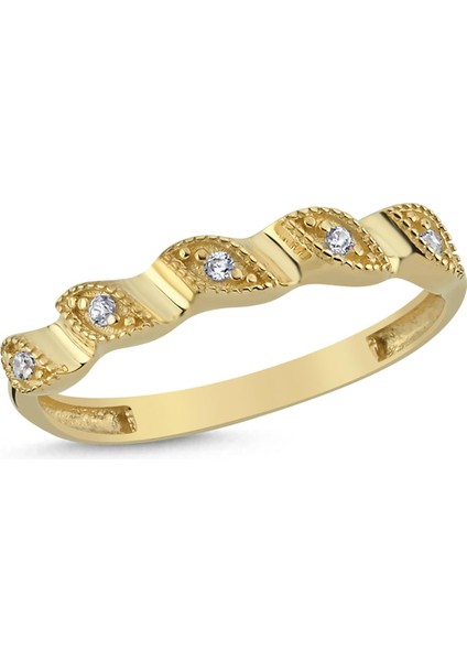 Altın Prenses Taşlı Kombinlenebilir Minimal Yüzük fiyatları