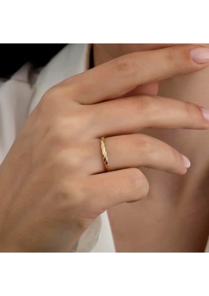 Altın Burgu Kombinlenebilir Minimal Yüzük