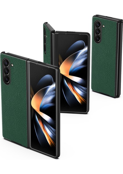 Samsung Galaxy Z Fold5 5g Litchi Doku Pu Deri Kaplamalı Pc Telefon Kapağı Telefon Kılıfı (Yurt Dışından) fiyatları