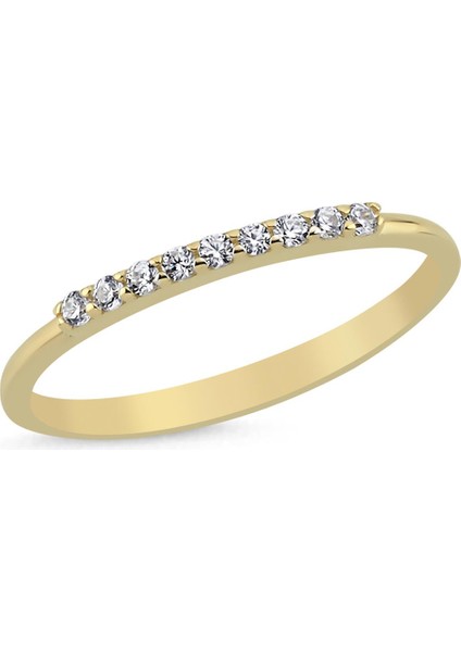 Altın Taşlı Minimal Kombinlenebilir Yüzük fiyatları