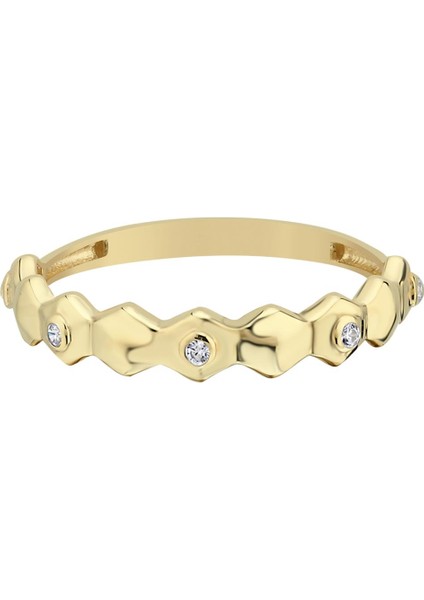 Altın Petite Kombinlenebilir Minimal Yüzük modelleri