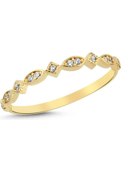 Altın Minimal Taşlı Prenses Yüzük fiyatları