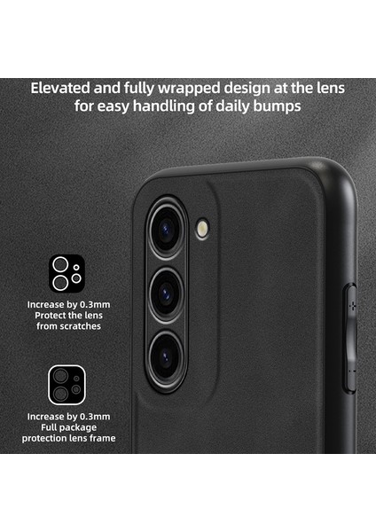 Samsung Galaxy S23 Plus Pu Deri Kaplamalı Pc+ Tpu Kapak Manyetik Araba Montaj Telefon Kılıfı (Yurt Dışından) fiyatları