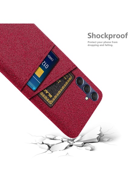Samsung Galaxy M54 5G/F54 5g Telefon Kılıfı, Pc+ Çift Kart Yuvalı Kumaş Anti-Drop Kapağı (Yurt Dışından)