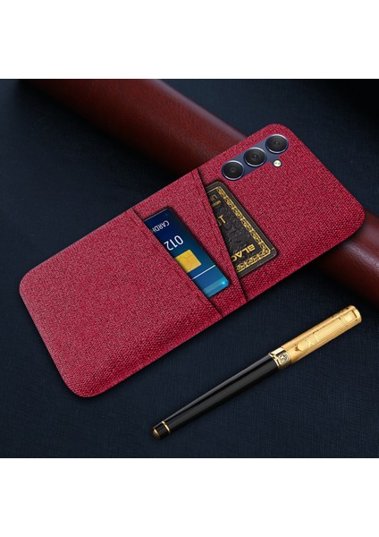 Samsung Galaxy M54 5G/F54 5g Telefon Kılıfı, Pc+ Çift Kart Yuvalı Kumaş Anti-Drop Kapağı (Yurt Dışından)