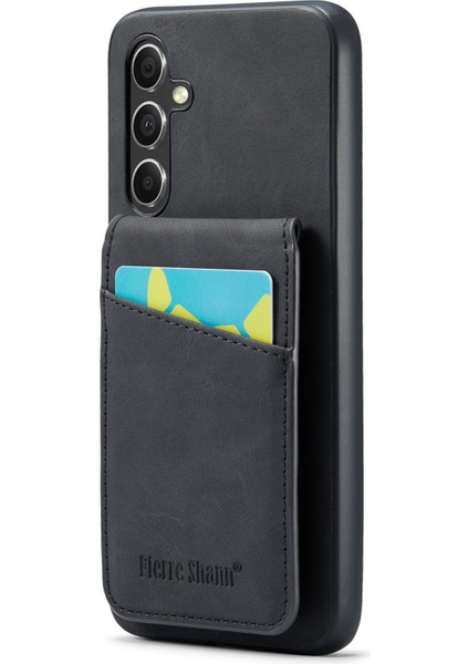 Samsung Galaxy A54 5g Pu Deri+Tpu Telefon Kickstand Cover Kart Yuvaları Geri Kılıf (Yurt Dışından)