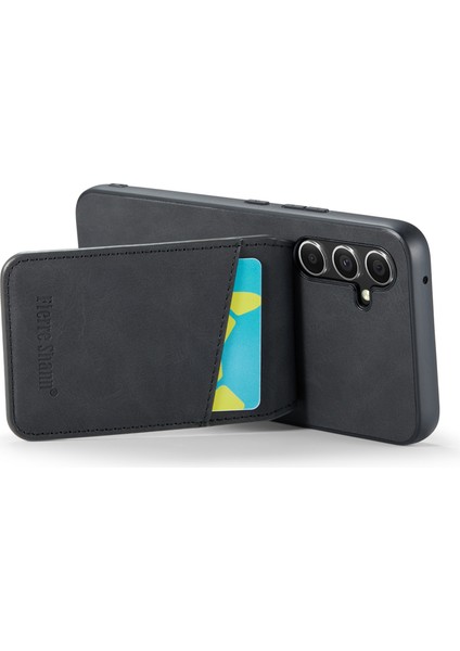 Samsung Galaxy A54 5g Pu Deri+Tpu Telefon Kickstand Cover Kart Yuvaları Geri Kılıf (Yurt Dışından)
