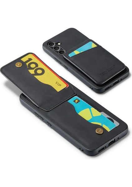 Samsung Galaxy A54 5g Pu Deri+Tpu Telefon Kickstand Cover Kart Yuvaları Geri Kılıf (Yurt Dışından)