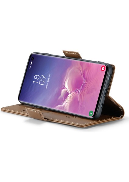 Samsung Galaxy S10 Pu Deri Rfıd Engelleme Kılıfı Cüzdan Stand Telefon Kapağı (Yurt Dışından) fırsatları