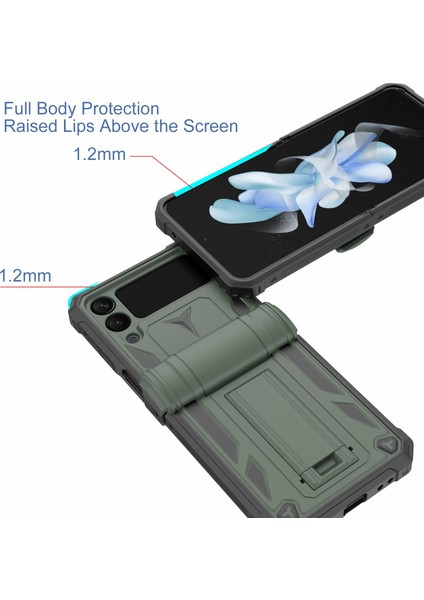 Samsung Galaxy Z Flip4 5g Pc Telefon Kılıfı, Şok Geçirmez Koruyucu Kickstand Kapak (Yurt Dışından) modelleri