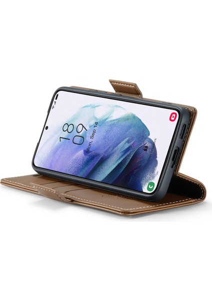 Samsung Galaxy S21 Plus 5g Rfıd Engelleme Cüzdan Şok Geçirmez Kılıf Deri Deri Stand Telefon Kapağı (Yurt Dışından) fırsatları