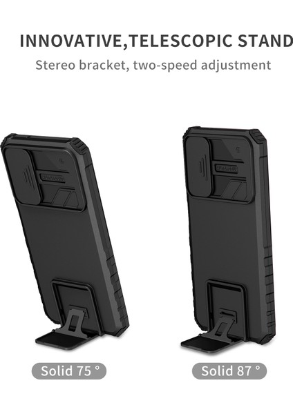 Samsung Galaxy A14 5g Kickstand Telefon Kasası Slayt Kamera Koruması Pc+ Tpu Kapağı (Yurt Dışından) modelleri