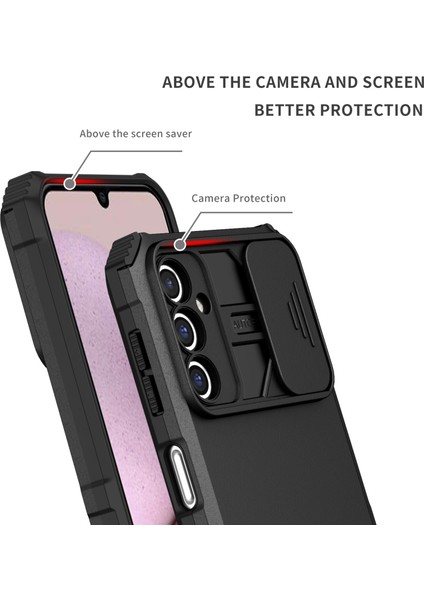 Samsung Galaxy A14 5g Kickstand Telefon Kasası Slayt Kamera Koruması Pc+ Tpu Kapağı (Yurt Dışından) fırsatları