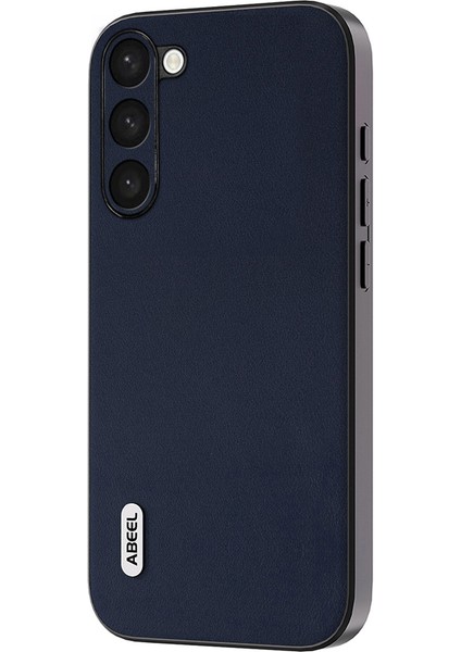 Samsung Galaxy S23 Nappa Doku Telefon Kılıfı Inek Deri+Pc+Tpu Kapağı (Yurt Dışından)