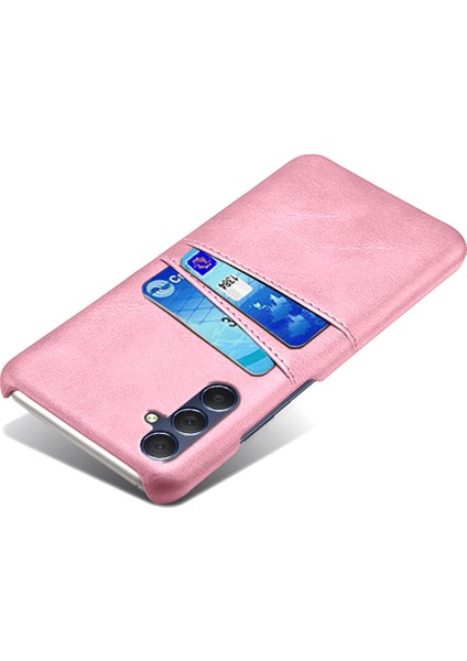 Samsung Galaxy M54 5G/F54 5g Çift Kart Yuvaları Telefon Kılıfı Pu Deri Kaplamalı Sert Pc Arka Kapak (Yurt Dışından) modelleri