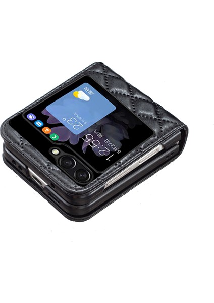 Samsung Galaxy Z Flip5 5g Pu Deri+Pc Kasa Telefon Kapağı (Yurt Dışından)
