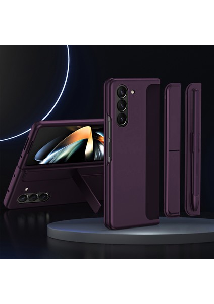 Samsung Galaxy Z Fold5 5g 5g Kauçuk Telefon Kapağı Kickstand Sabit Pc Telefon Kılıfı Kalem ve Kalem Tutucu (Yurt Dışından) indirimleri